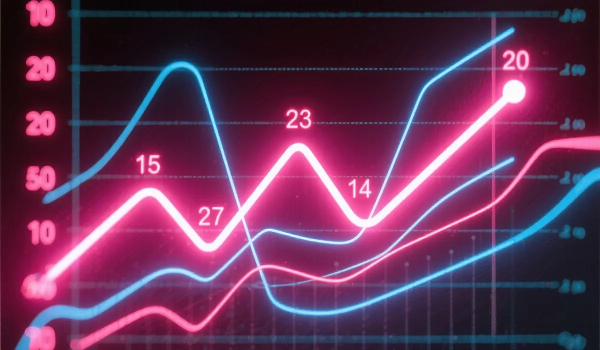 数据洞察与开奖统计插画